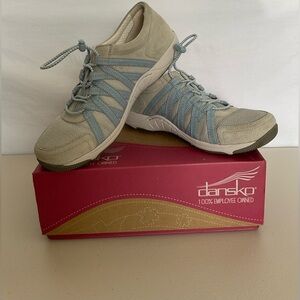 Dansko Gray and Blue Sneakers with Athletic Design
